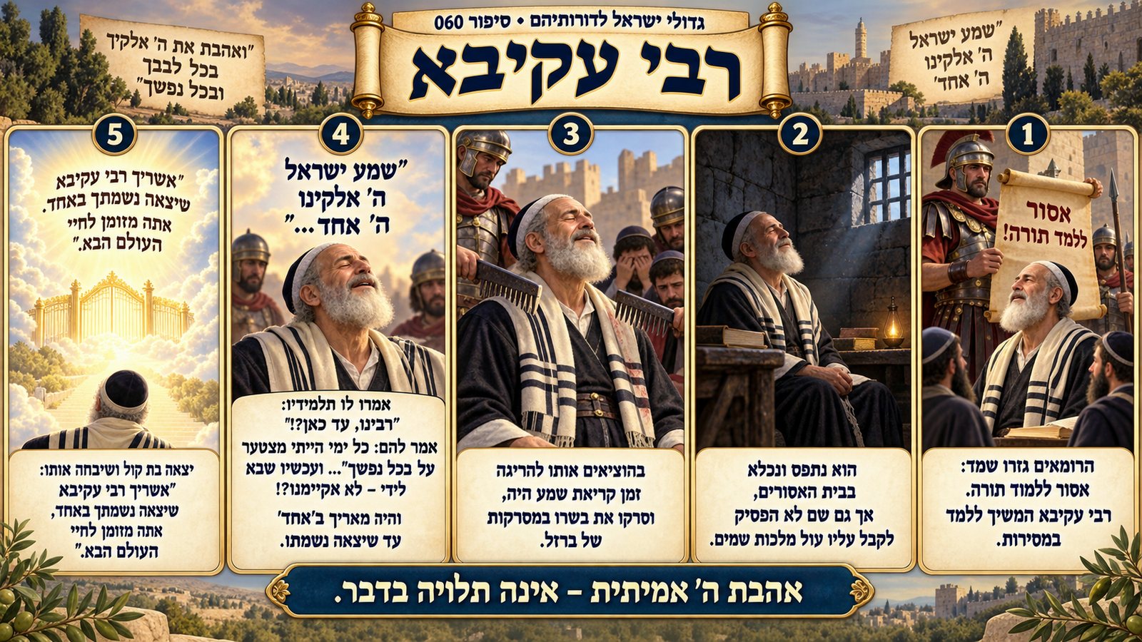 תמונת סיכום — רבי עקיבא: רבי עקיבא